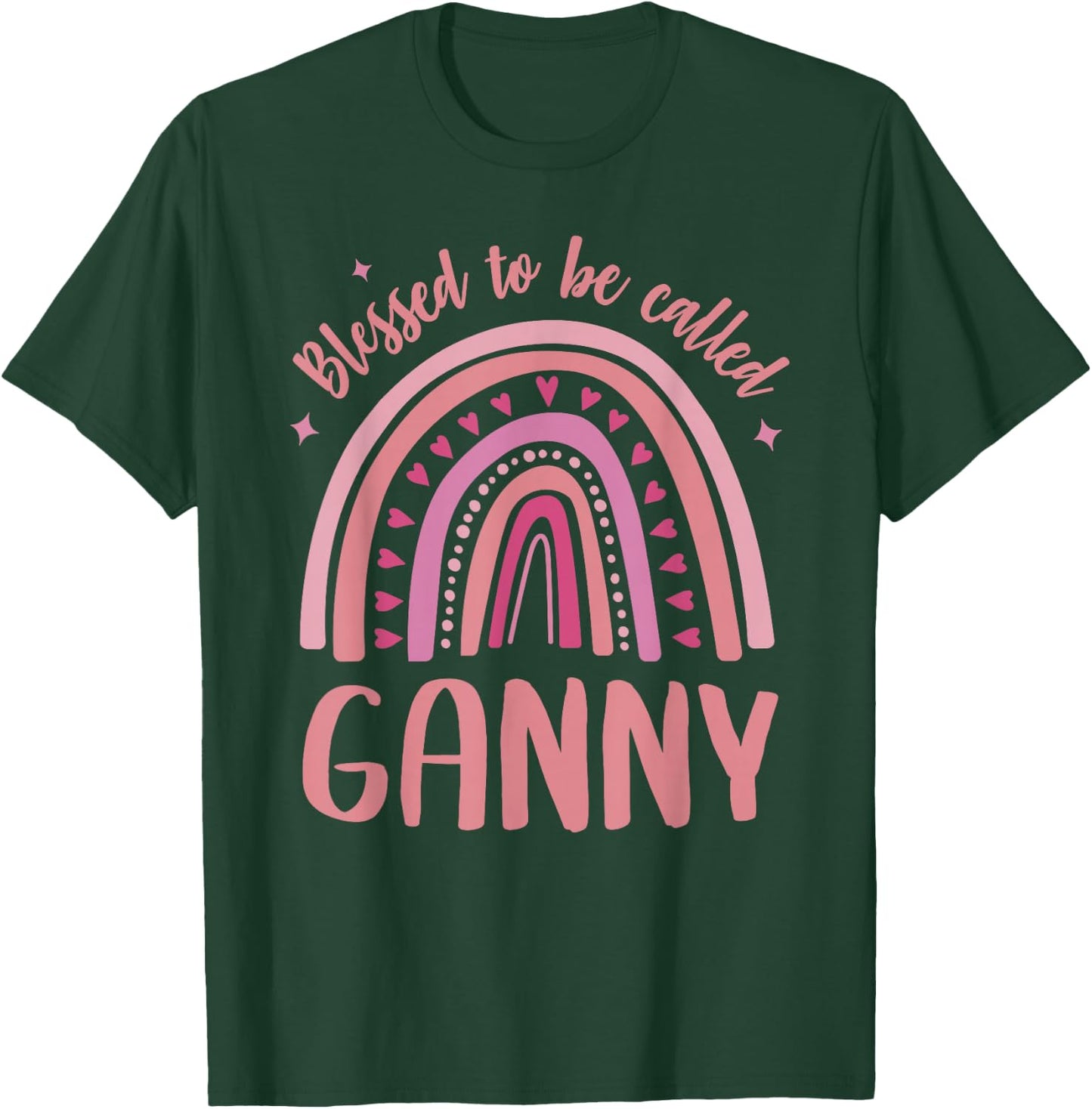 Ganny for Grandma Women Mother's Day Blessed Ganny T-Shirt - T-Shirt | Forest