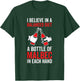 Balanced Diet Bottle Malbec Lover - Drinking Funny Wine T-Shirt - T-Shirt | Forest