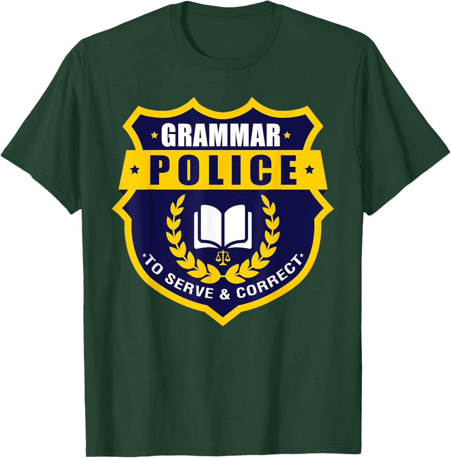 English Grammar Police T-Shirt - T-Shirt | Forest