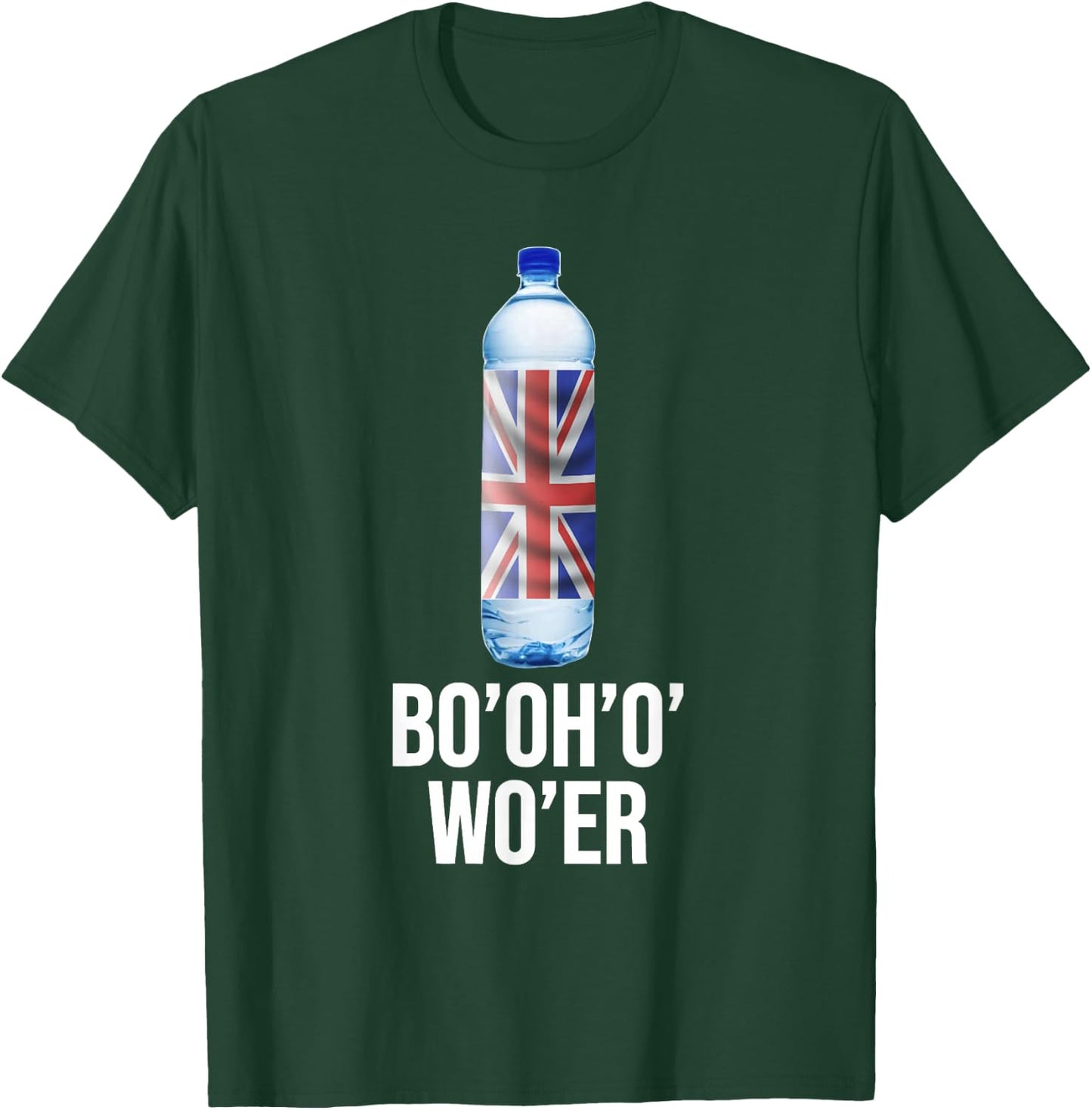 Funny British Accent Joke Bottle of Water T-Shirt - T-Shirt | Forest
