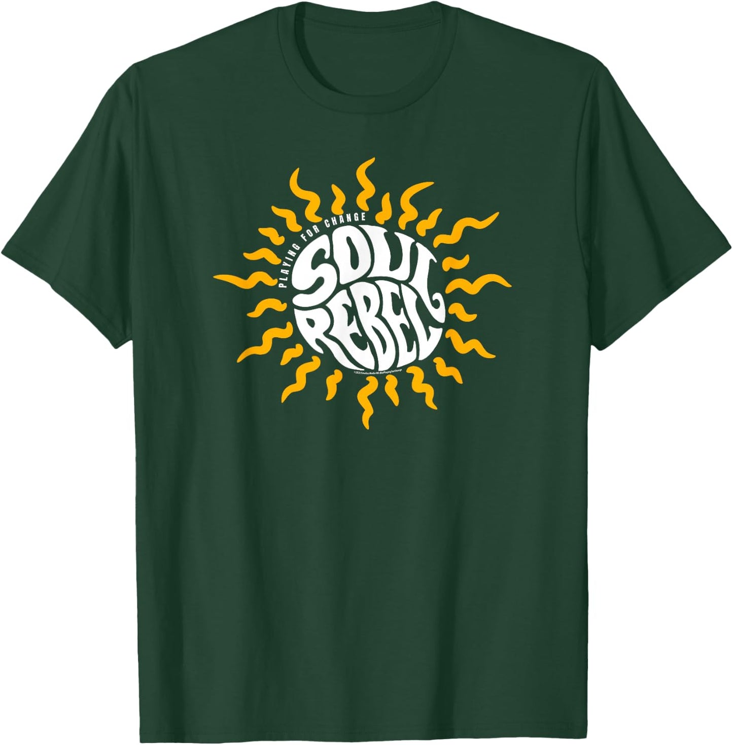 Playing for Change Soul Rebel Sun Logo T-Shirt - T-Shirt | Forest