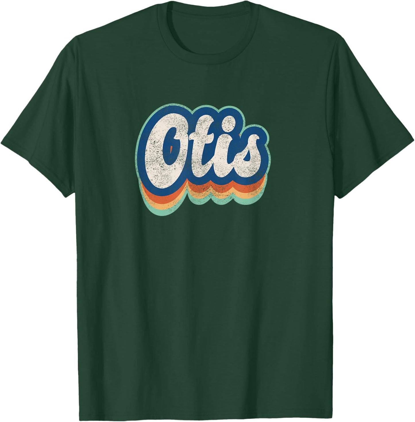 Otis First Name Boy Vintage Style 70s 80s Personalized T-Shirt - T-Shirt | Forest