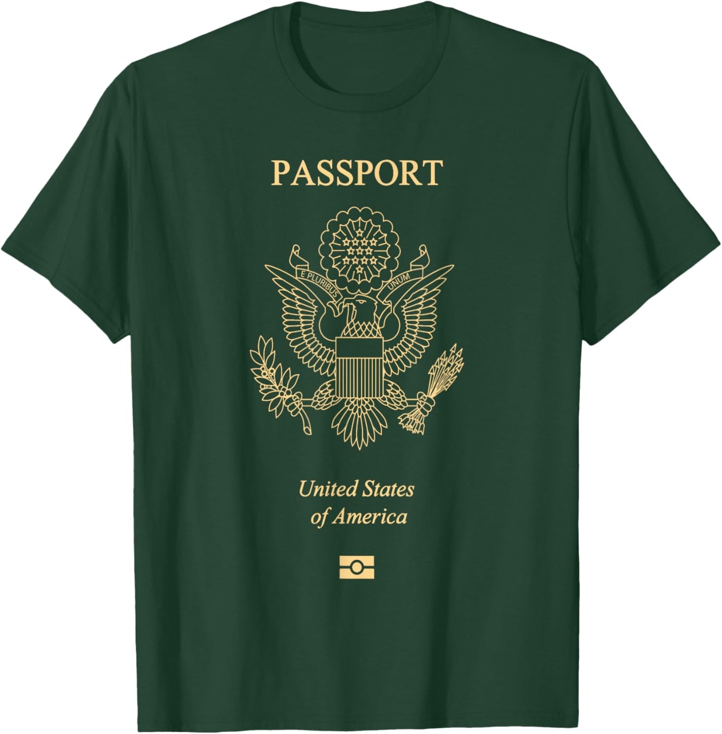US Passport Design T-Shirt - T-Shirt | Forest