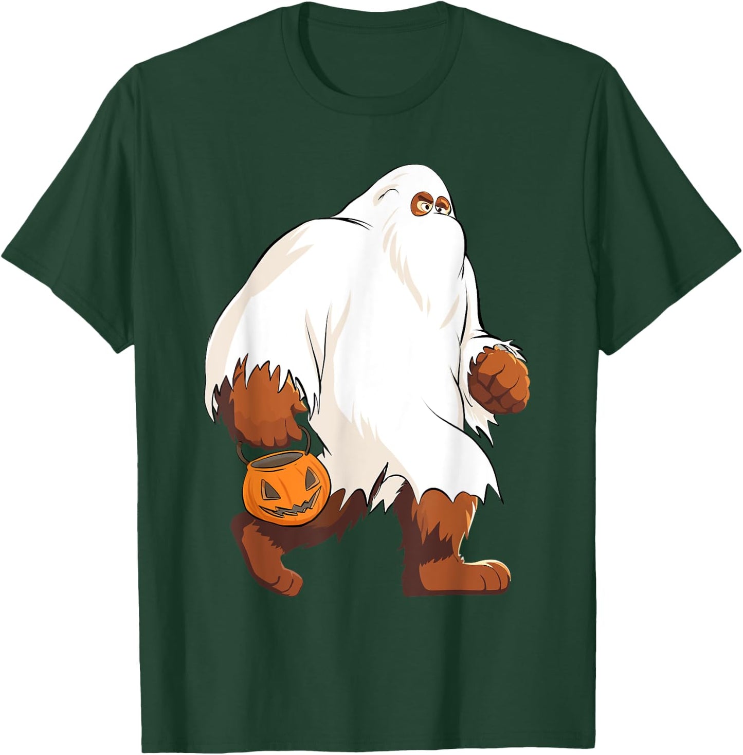Funny Bigfoot Ghost Halloween Costume T-Shirt - T-Shirt | Forest
