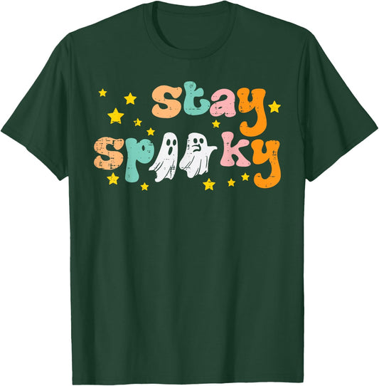 Spooky Ghosts Retro Vintage Halloween Costume Men Women Kids T-Shirt - T-Shirt | Forest