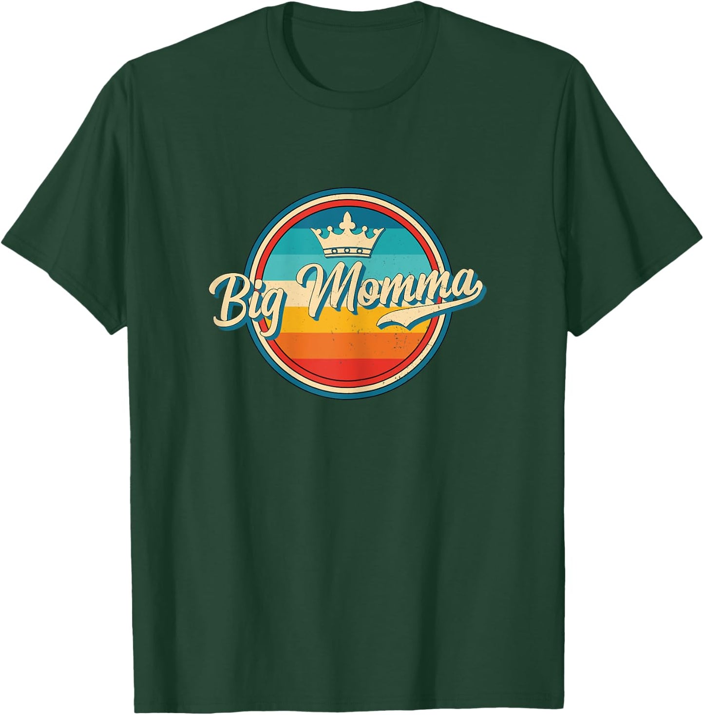 Big Momma Retro Name Funny Vintage Style Mother Mama T-Shirt - T-Shirt | Forest