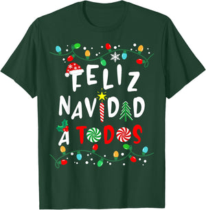 Feliz Navidad Shirt-Funny Mexican Christmas in Spanish T-Shirt - T-Shirt | Forest
