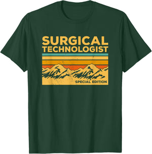 Vintage Surgical Technologist Scrub Tech T-Shirt - T-Shirt | Forest