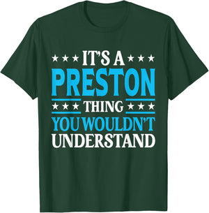 Preston Thing Personal Name Funny Preston T-Shirt - T-Shirt | Forest