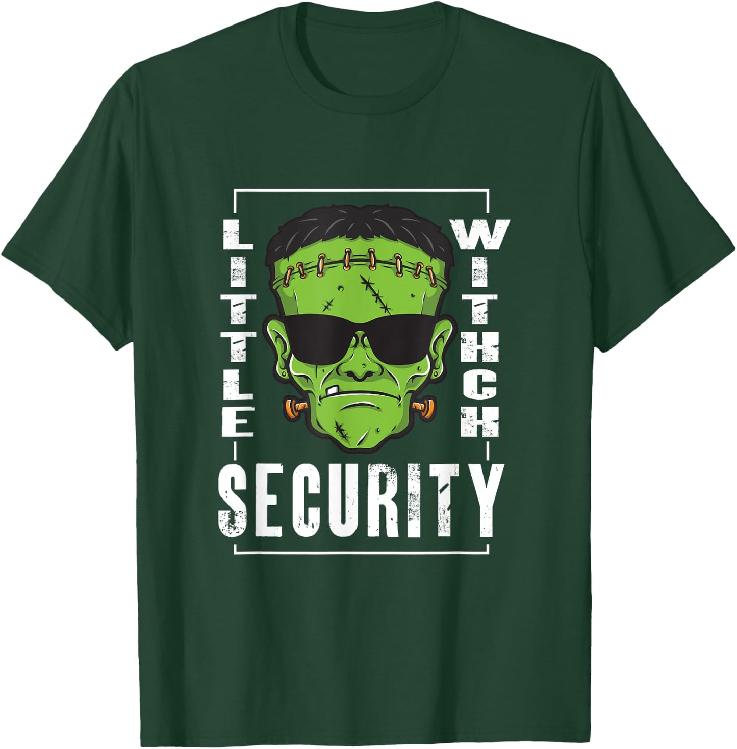Little Witch Security | Horror Zombie | Halloween T-Shirt - T-Shirt | Forest