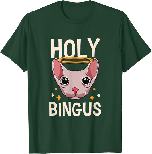 Kitty Sphynx Cat Hairless Kitten Bingus Cat Lover Men Women T-Shirt - T-Shirt | Forest
