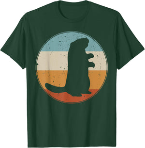 Groundhog Retro Vintage Funny Rodent Woodchuck Lovers T-Shirt - T-Shirt | Forest