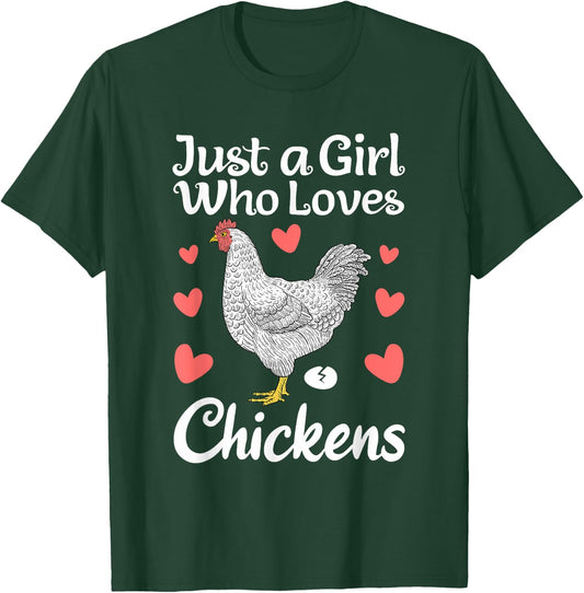Best Chicken Girls Rooster Poultry Chicken Farmer T-Shirt - T-Shirt | Forest