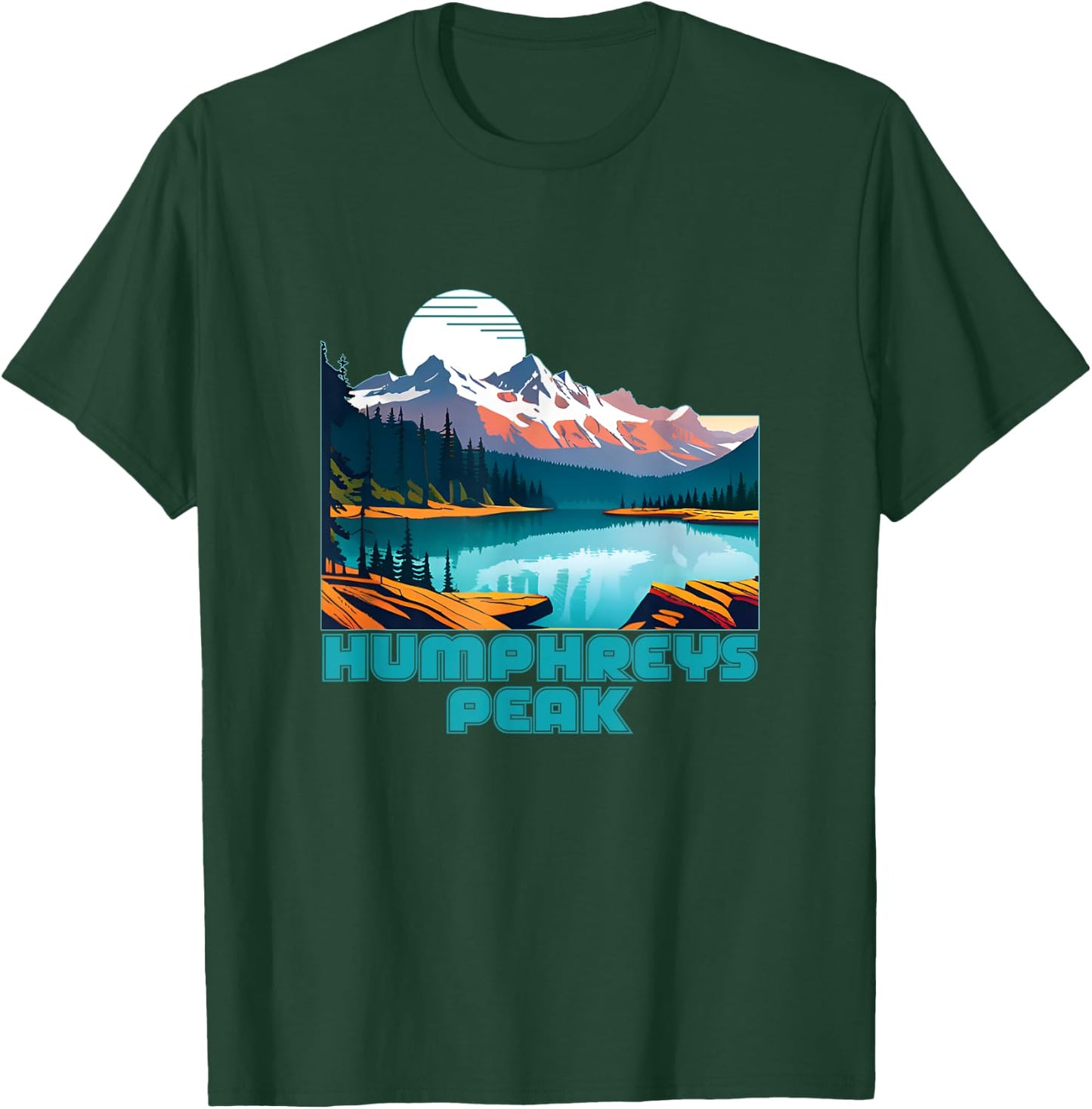 Humphreys Peak Souvenir Apparel Retro Vintage Humphreys Peak T-Shirt - T-Shirt | Forest