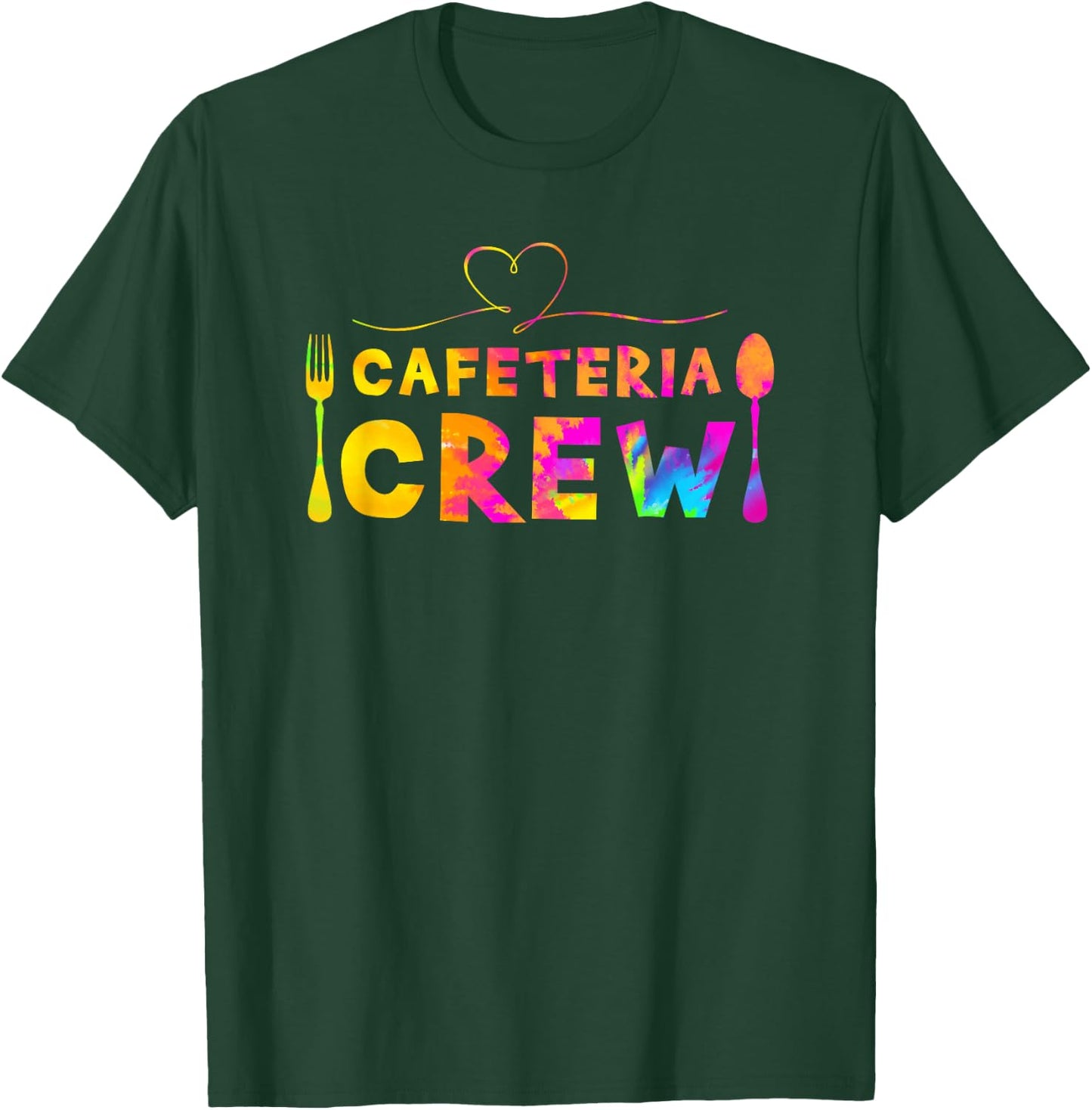 Cafeteria Crew - Lunch Ladies Rock - Proud School Cook Quote T-Shirt - T-Shirt | Forest