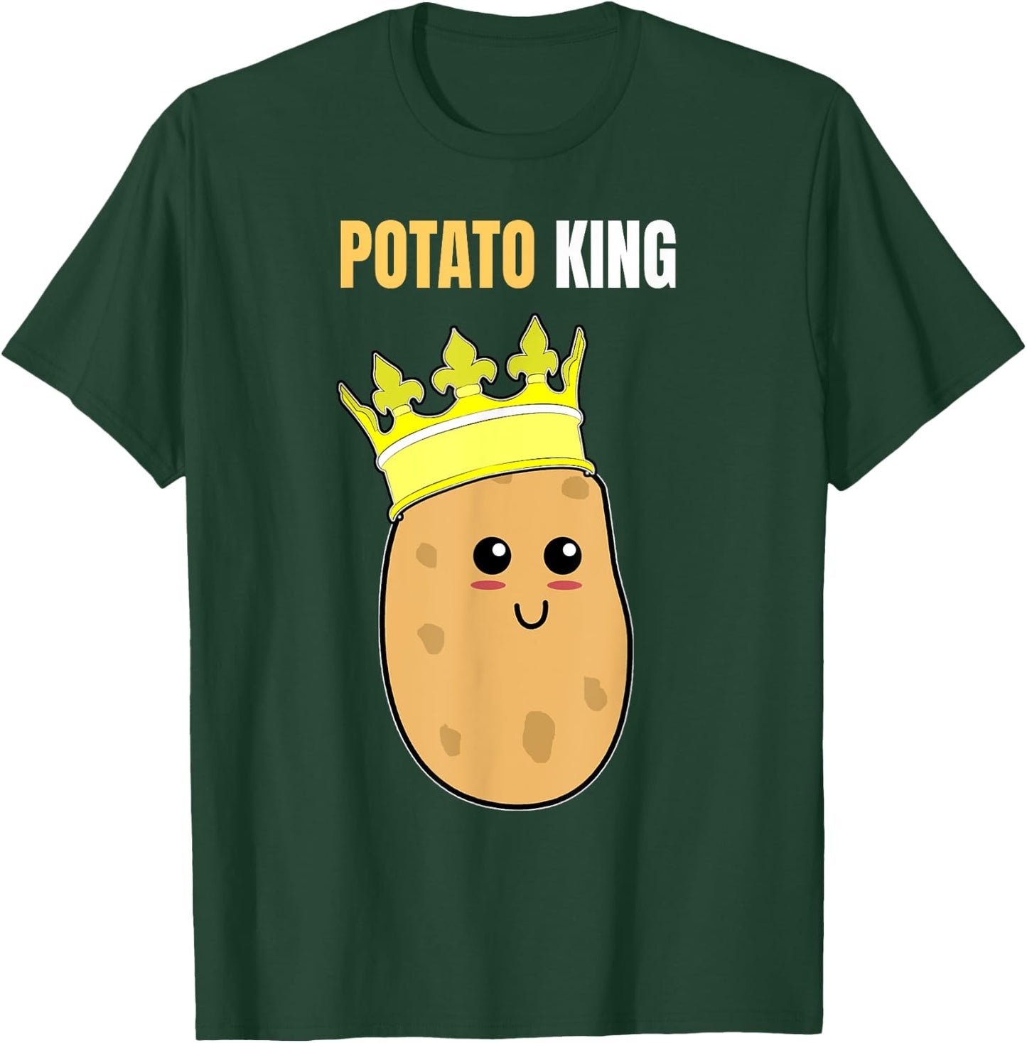 Funny Potato g Potato King T-Shirt - T-Shirt | Forest