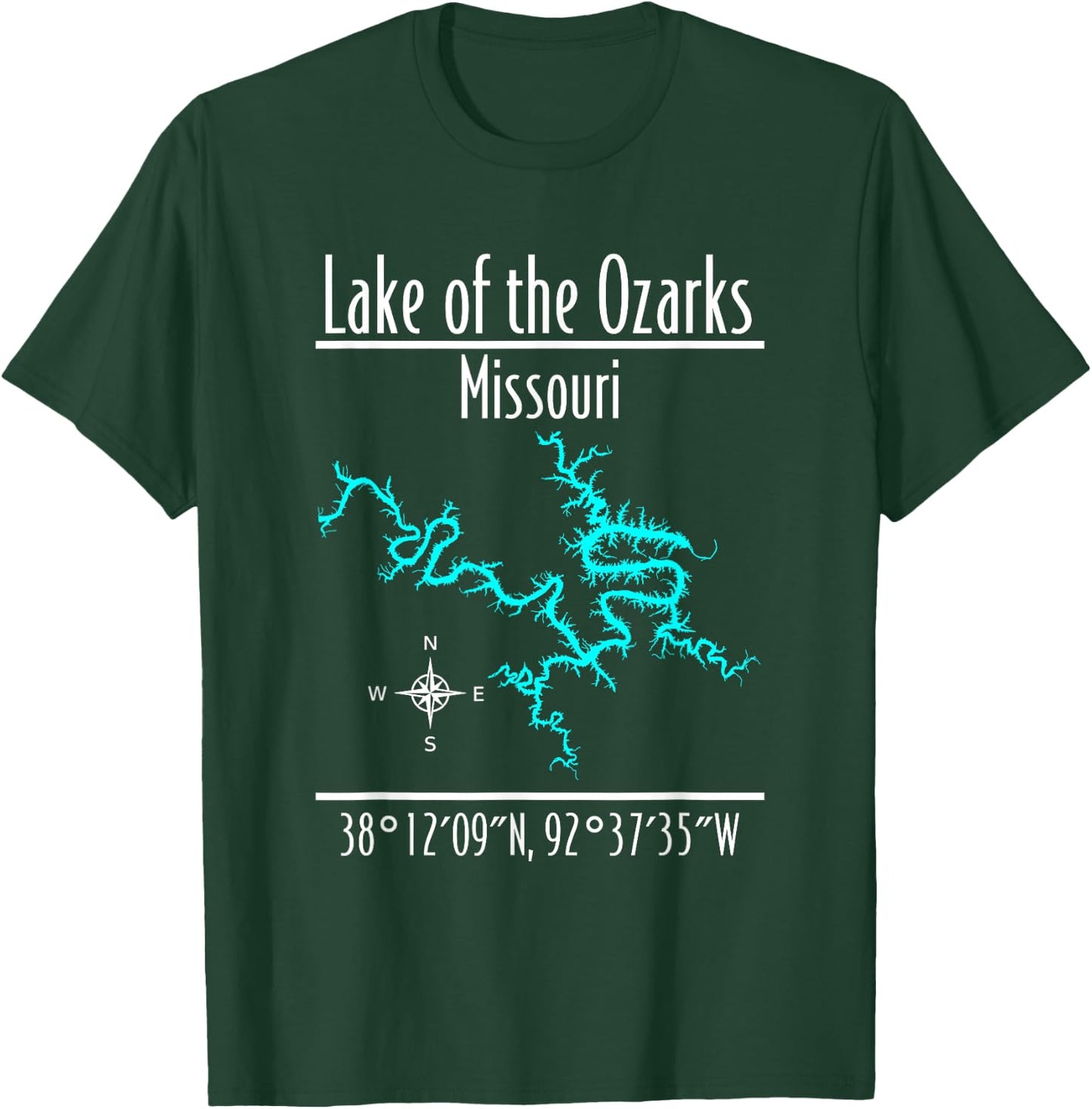 Modern Lake of the Ozarks, Missouri T-Shirt - T-Shirt | Forest