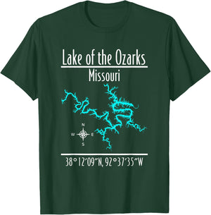 Modern Lake of the Ozarks, Missouri T-Shirt - T-Shirt | Forest