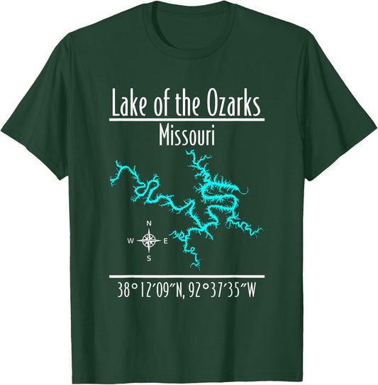 Modern Lake of the Ozarks, Missouri T-Shirt - T-Shirt | Forest
