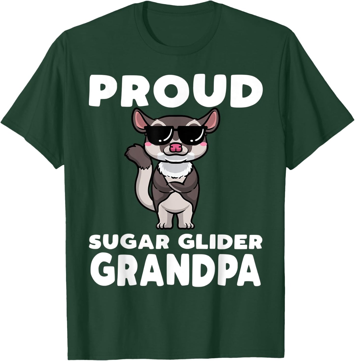 Sugar Glider Grandpa T-Shirt - T-Shirt | Forest