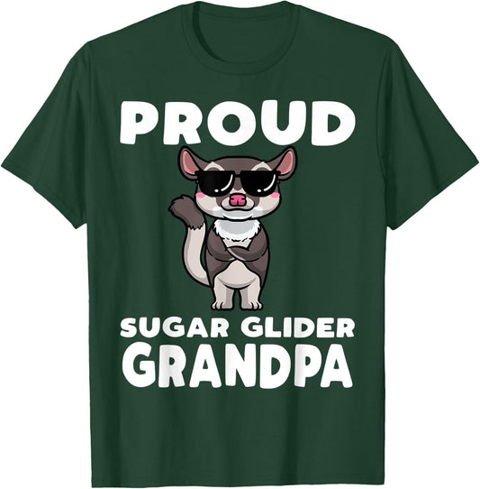 Sugar Glider Grandpa T-Shirt - T-Shirt | Forest