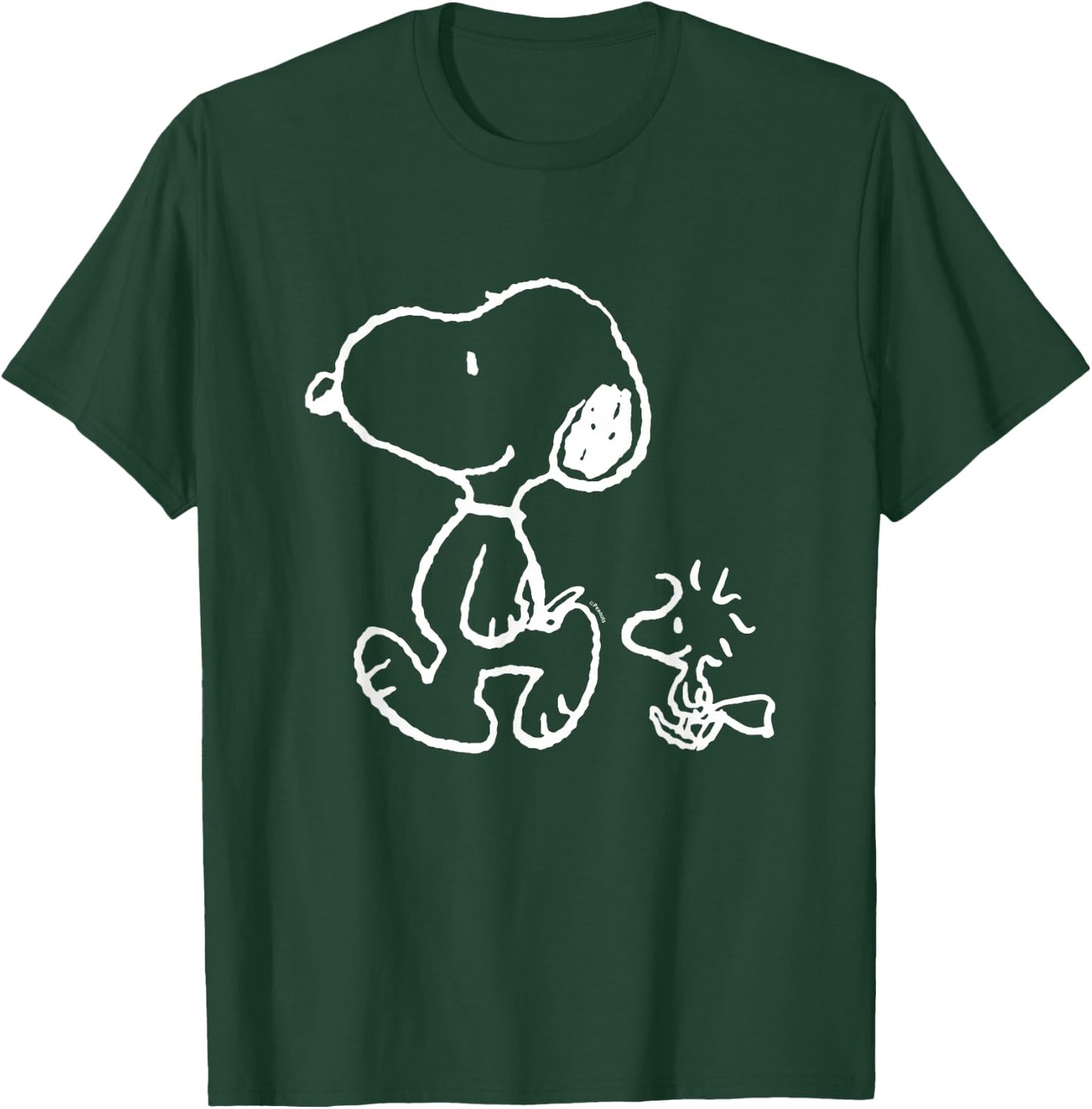 Snoopy Woody Walk T-Shirt - T-Shirt | Forest