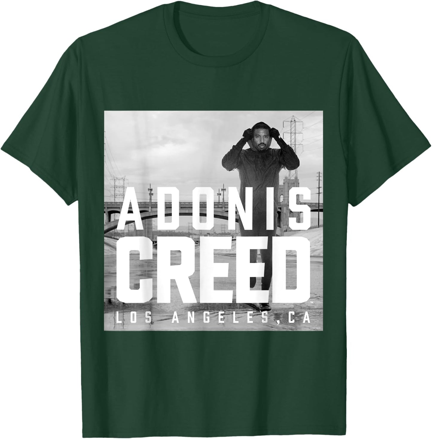 Adonis Creed LA black and white photography T-Shirt - T-Shirt | Forest