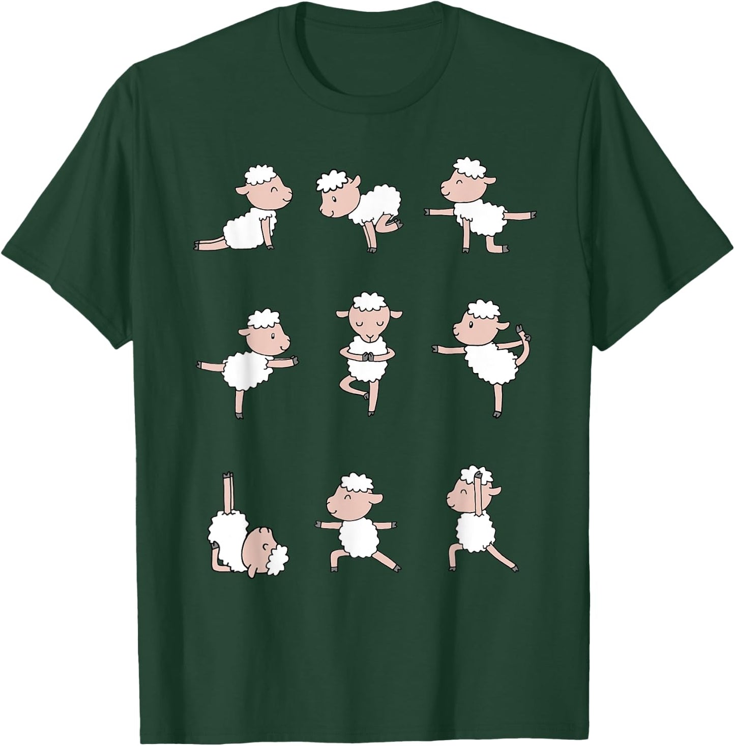 Sheep Yoga T-Shirt - T-Shirt | Forest