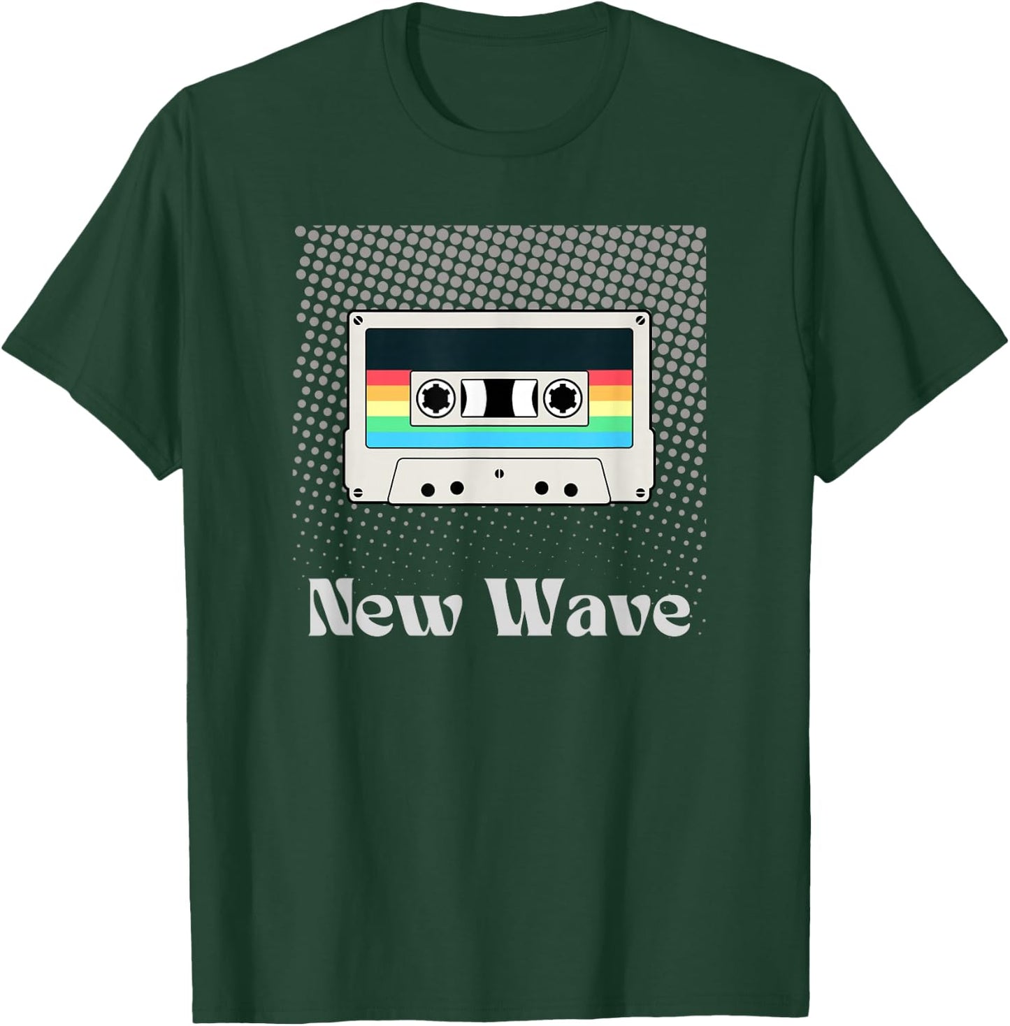 New Wave Music Retro Vintage Cassette Tape 80's Artistic T-Shirt - T-Shirt | Forest