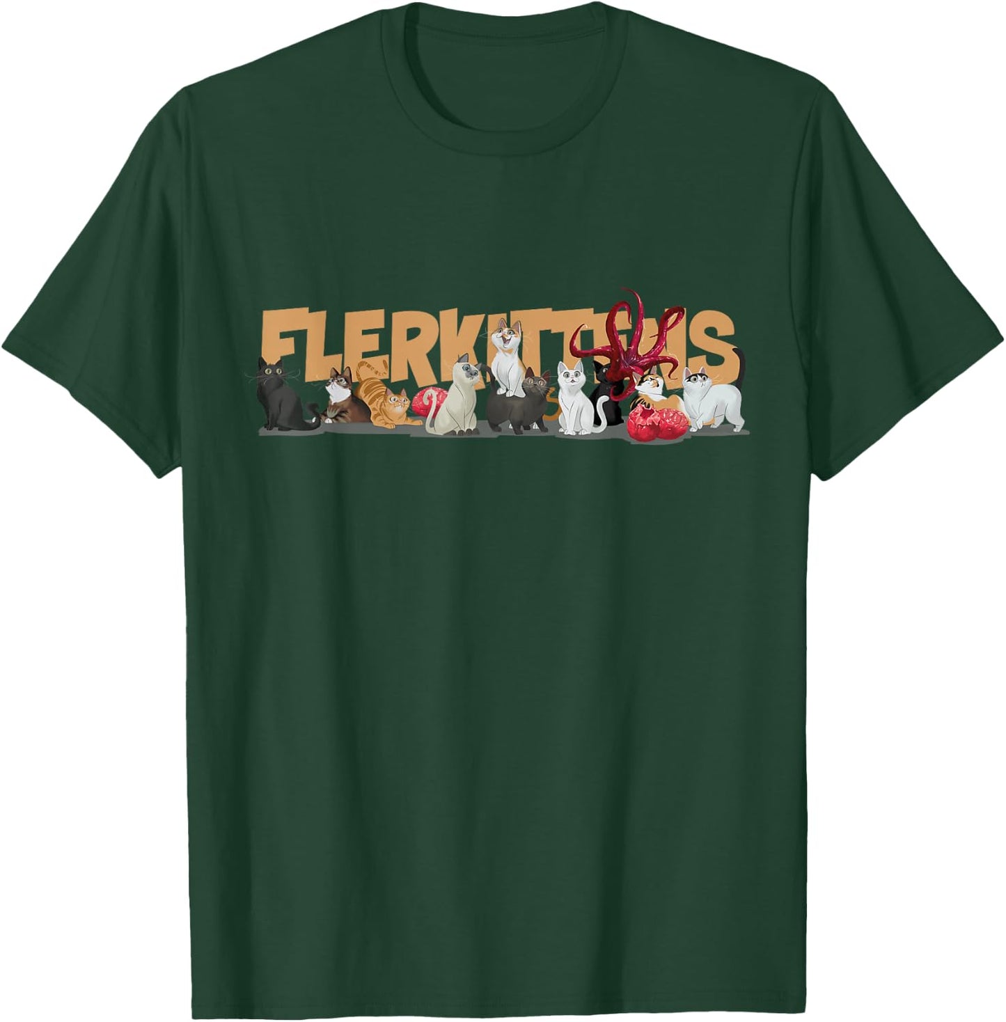 Marvel Studios The Marvels Flerken Goose’s Flerkittens Cute T-Shirt - T-Shirt | Forest