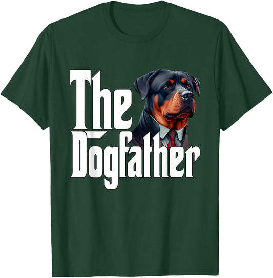 Rottweiler Dog Dad Dogfather Dogs Daddy Father T-Shirt - T-Shirt | Forest