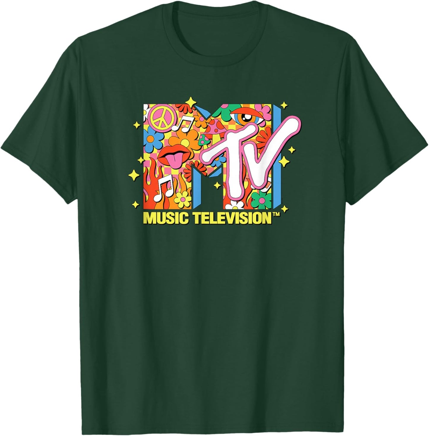 MTV - Retro Collage Logo T-Shirt - T-Shirt | Forest