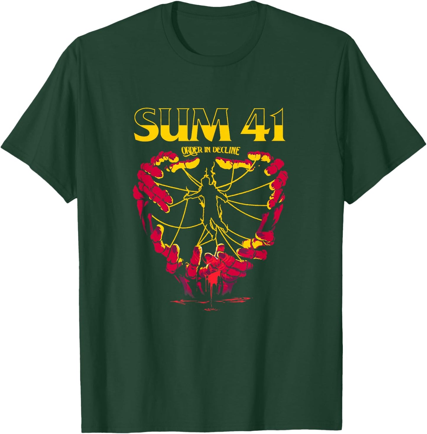 Sum 41 Hand Strings T-Shirt - T-Shirt | Forest