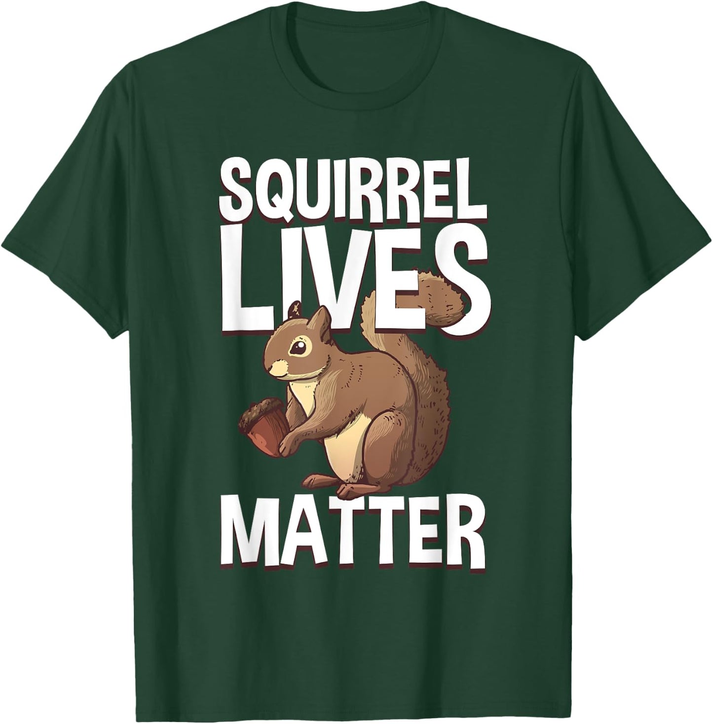 Best Squirrel Art For Kids Men Women Chipmunk Lover Squirrel T-Shirt - T-Shirt | Forest