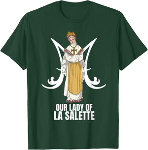 Our Lady Of La Salette Marian Catholic T-Shirt - T-Shirt | Forest