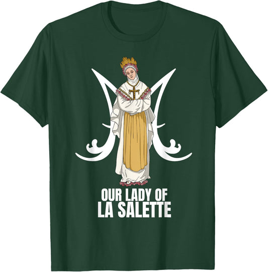 Our Lady Of La Salette Marian Catholic T-Shirt - T-Shirt | Forest