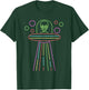 Neon Lights UFO Abduction Extraterrestrial Alien Believer T-Shirt - T-Shirt | Forest