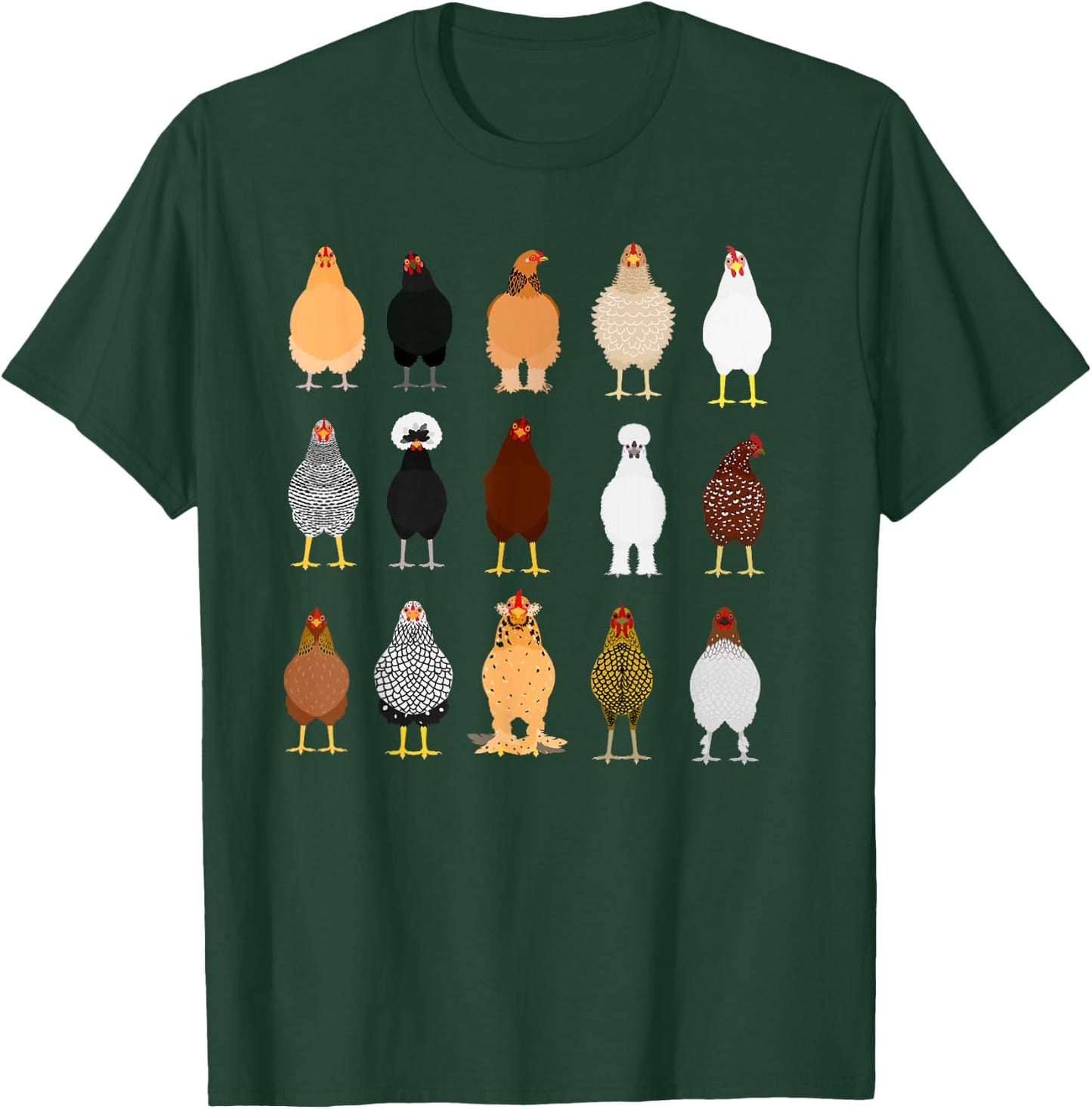 In My Chicken Mom Era, Chicken Lady, Chickens Front And Back T-Shirt - T-Shirt | Forest