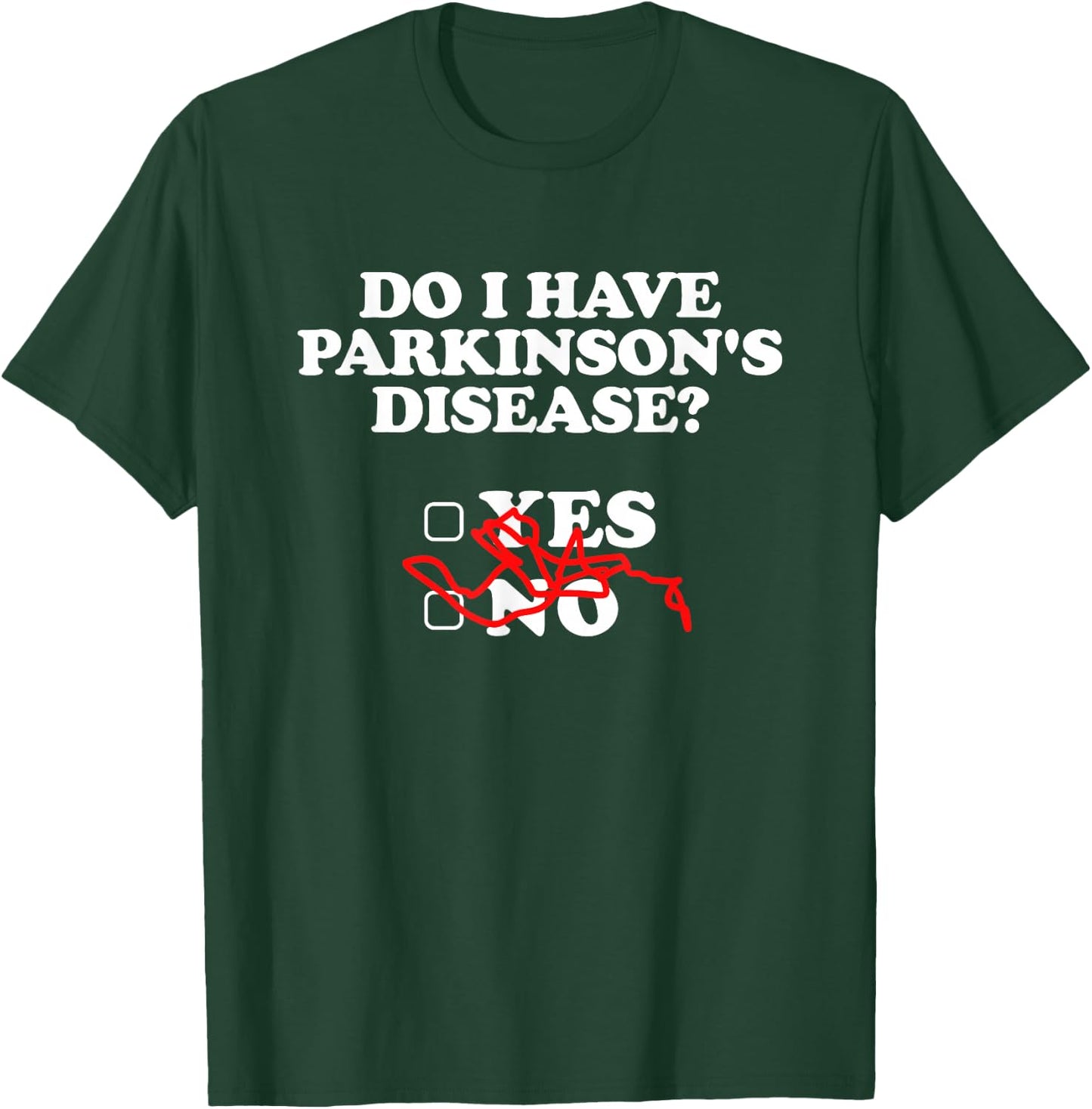 Parkinsons Disease Awareness Yes No Warrior Survivor T-Shirt - T-Shirt | Forest