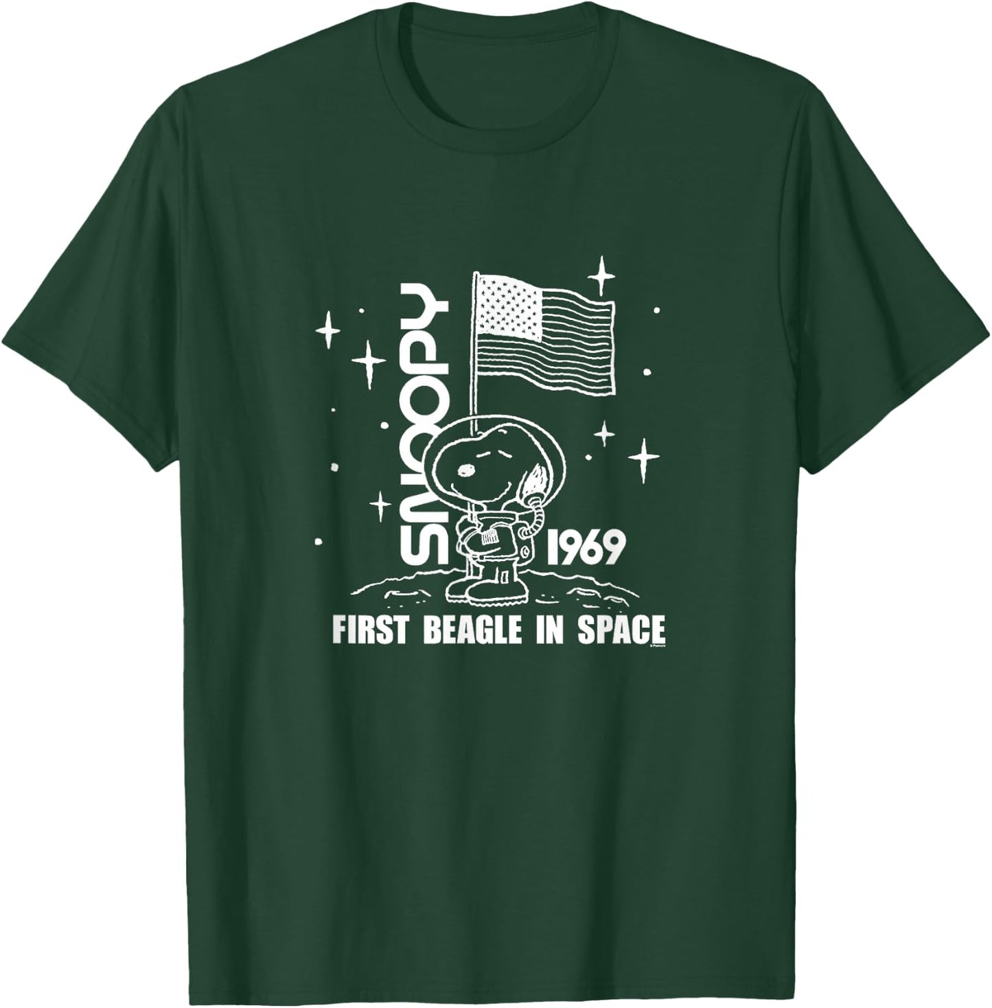 Peanuts - Snoopy 1969 First Beagle In Space T-Shirt - T-Shirt | Forest