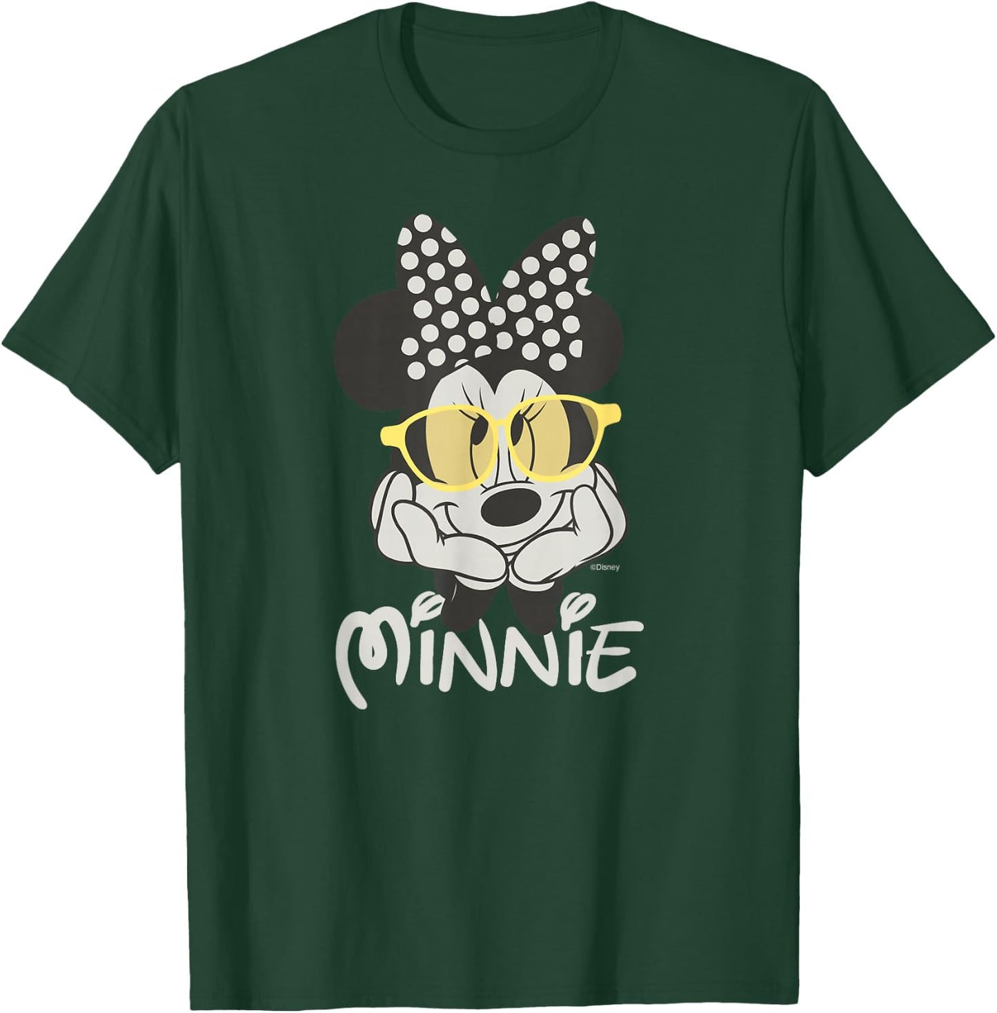 Disney Minnie Mouse in Black & White Polka Dot Day Vintage T-Shirt - T-Shirt | Forest