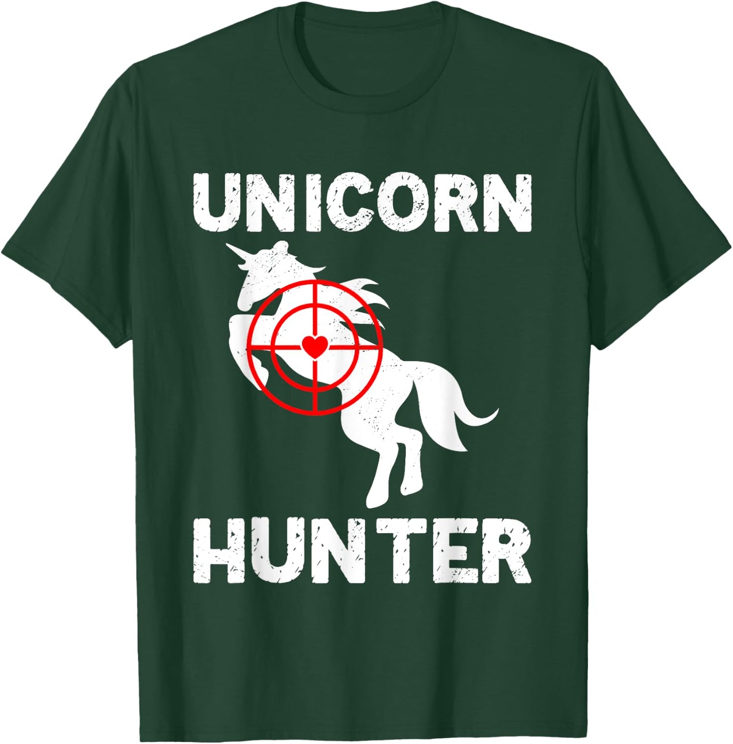 Halloween Unicorn Hunter Scary Unicorn Horse Hunting T-Shirt - T-Shirt | Forest