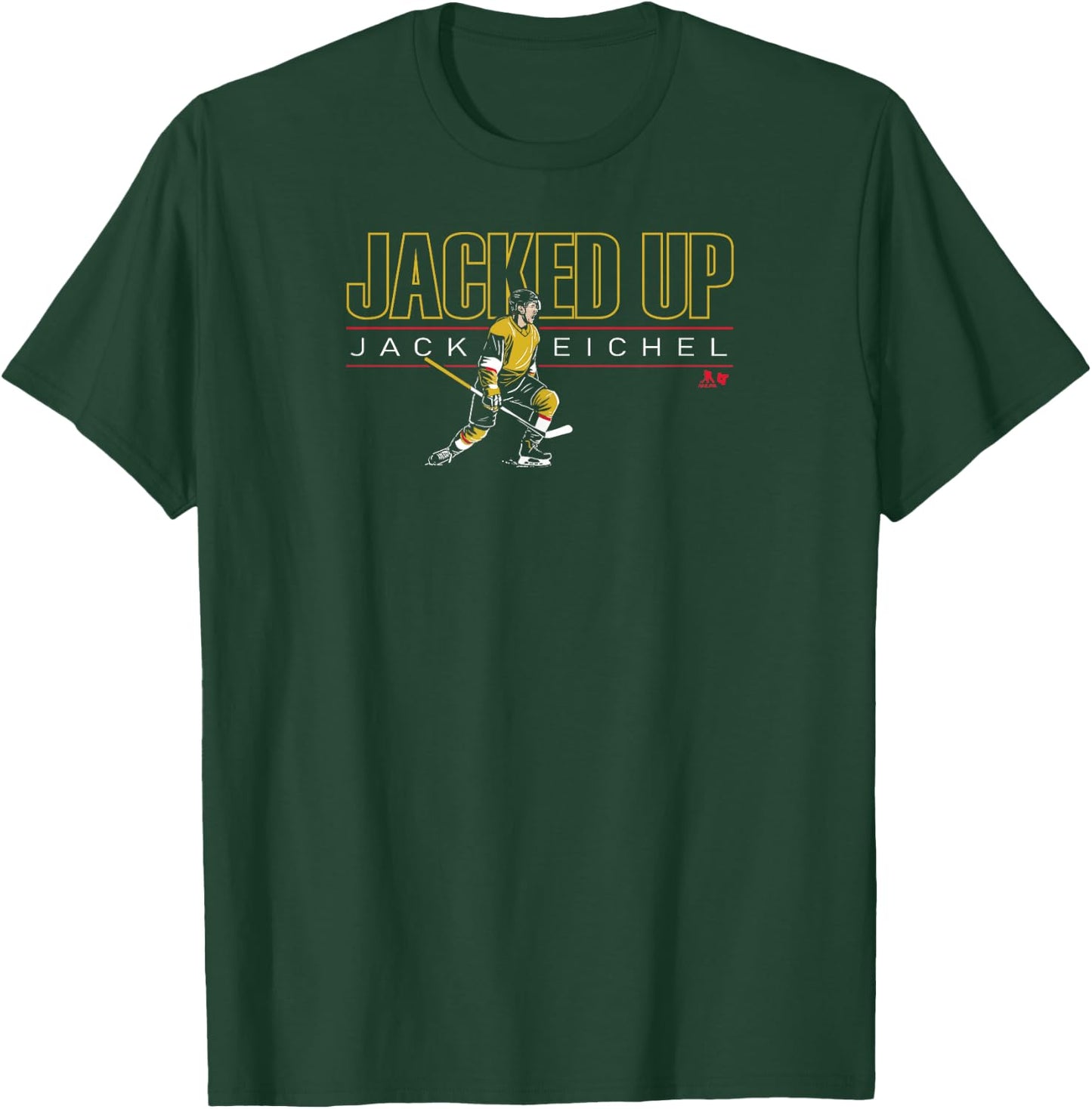 Jack Eichel - Jacked Up - Vegas Hockey T-Shirt - T-Shirt | Forest