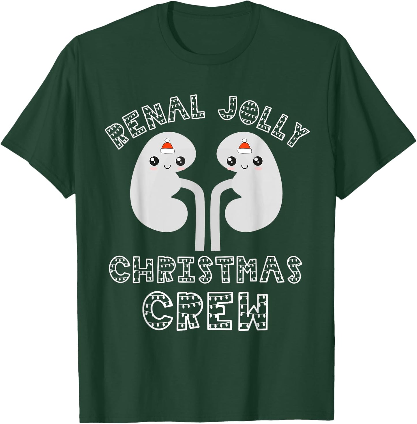 Dialysis Tech Christmas Dialysis Nurse Renal Jolly Crew Team T-Shirt - T-Shirt | Forest