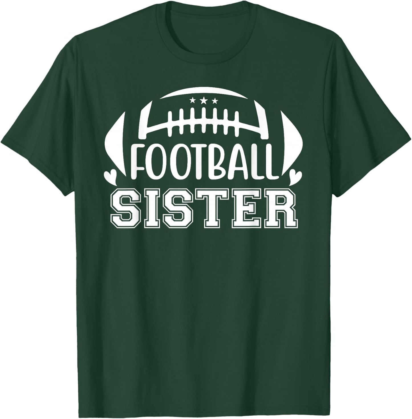 Big Sister Football Shirt,Football Sister Shirts for Girls T-Shirt - T-Shirt | Forest