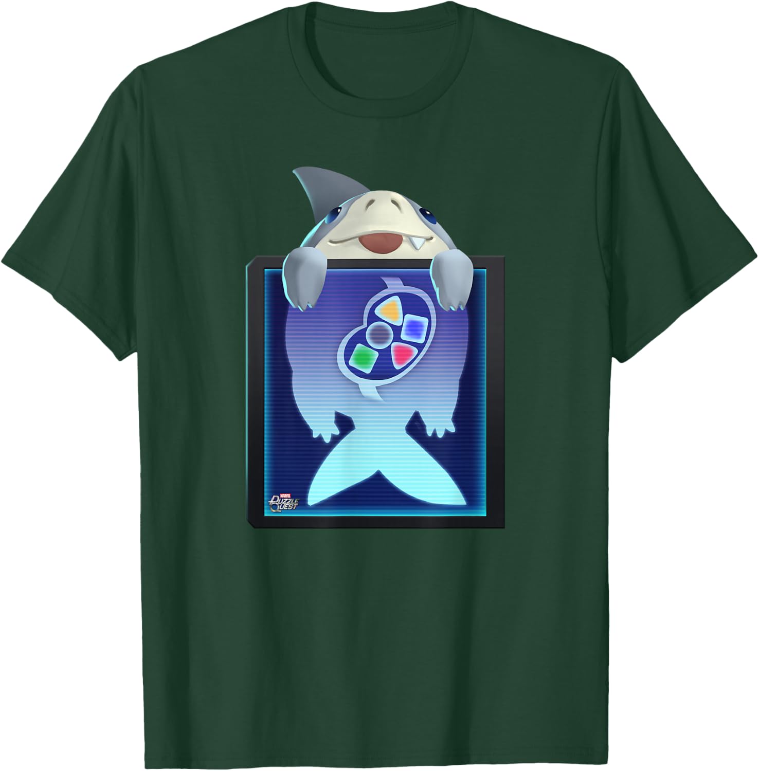 Marvel Puzzle Quest Jeffrey Land Shark Jeff! Don’t Eat That! T-Shirt - T-Shirt | Forest