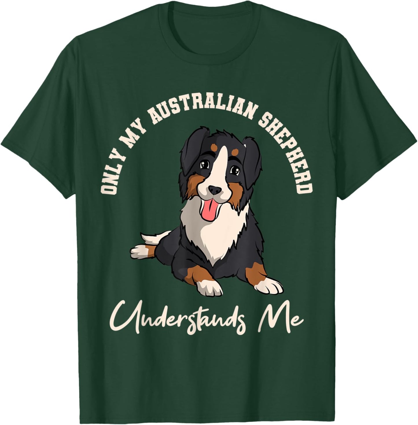Australian Shepherd Aussie Herding Dog Breed Fur Parent T-Shirt - T-Shirt | Forest