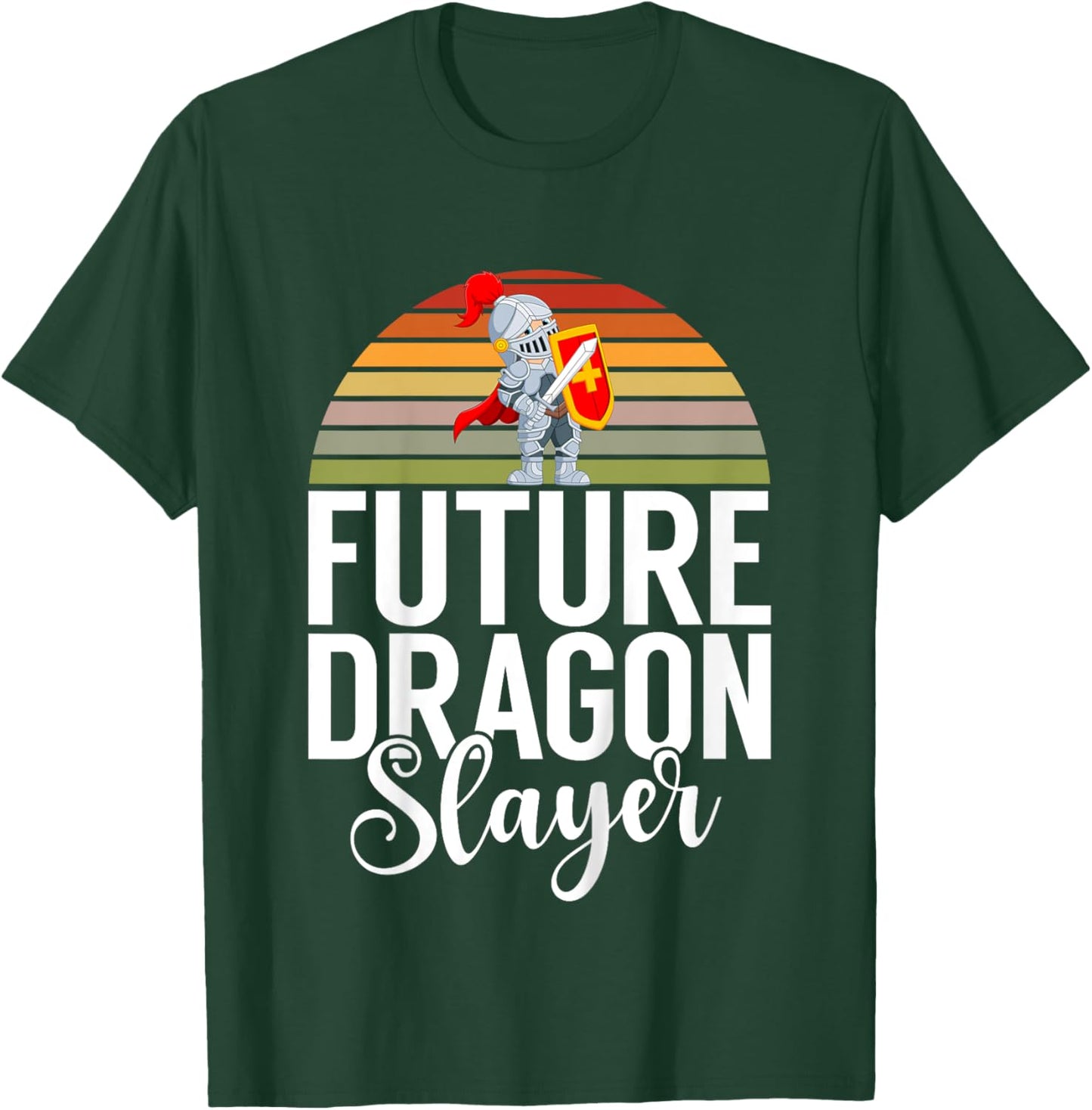 Future Dragon Slayer Knight T-Shirt - T-Shirt | Forest
