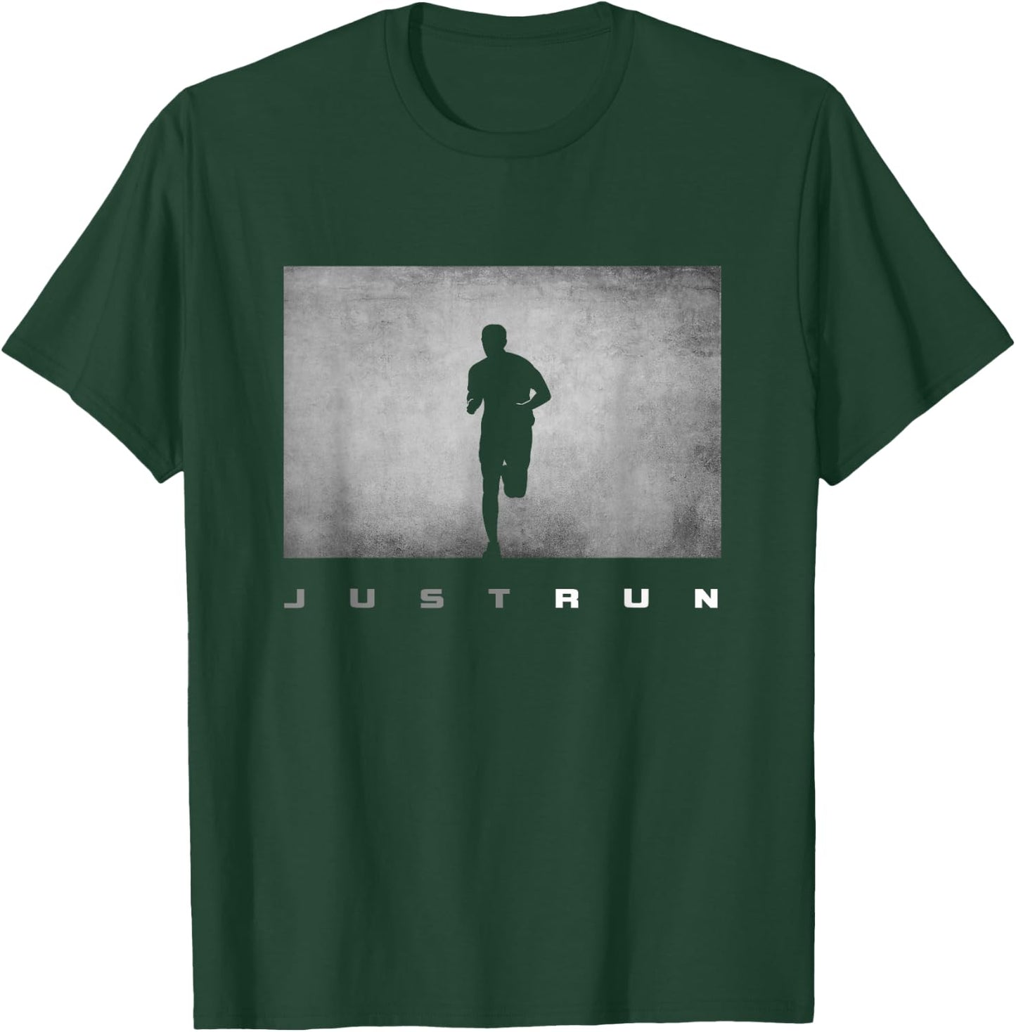 Just Run Running Runner T-Shirt - T-Shirt | Forest
