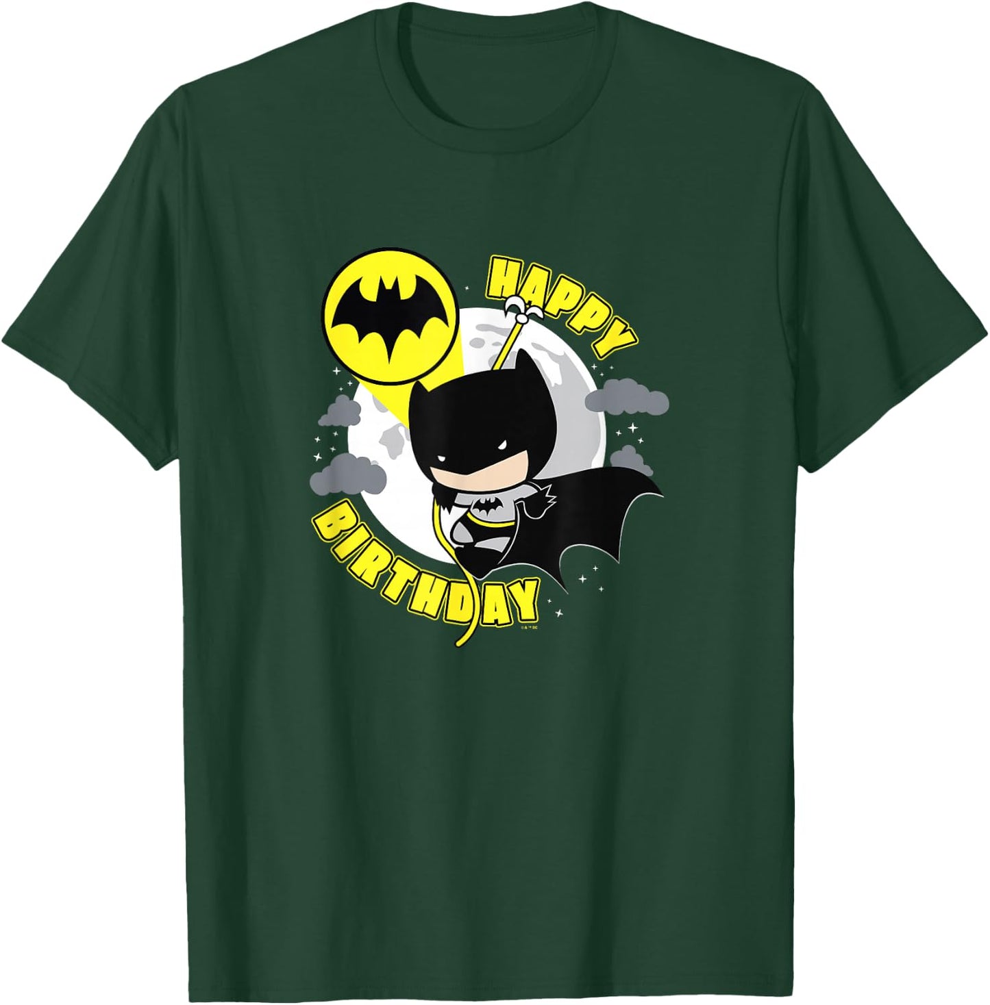DC Comics Justice League Happy Birthday Chibi Batman T-Shirt - T-Shirt | Forest